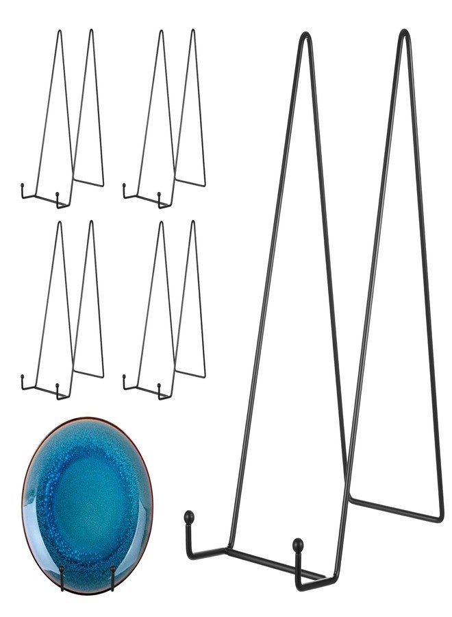 mekueeex 5 Pack 12 Inch Black Picture Stands Plate Stands for Display Large Book Stands for Picture, Decorative Plate, Book, Frame, Tabletop Poster - Image 1